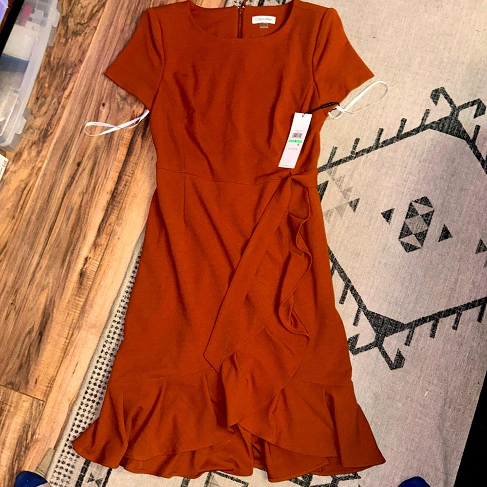 Calvin Klein Rust Orange Dress